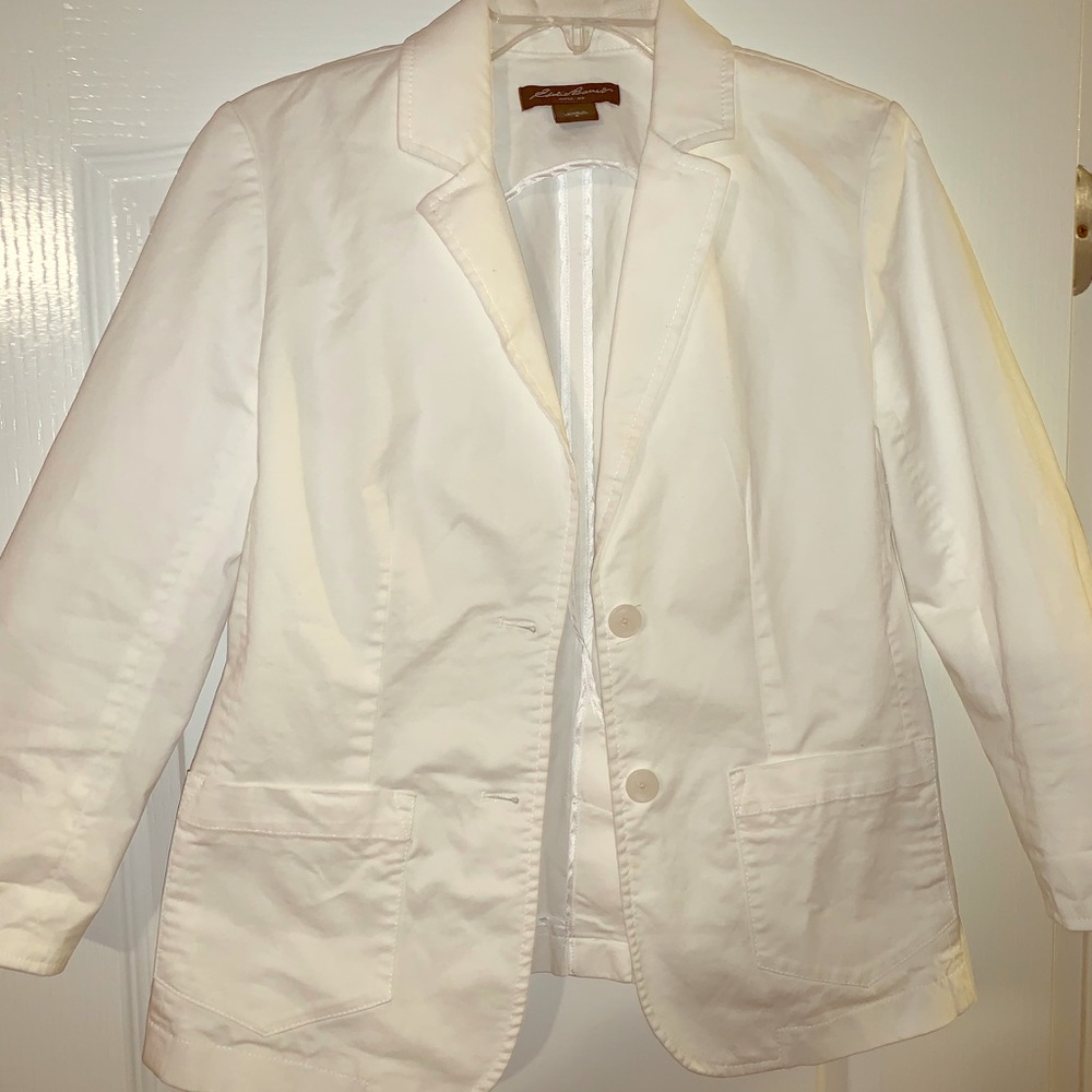 Eddie Bauer White Blazer/Jacket